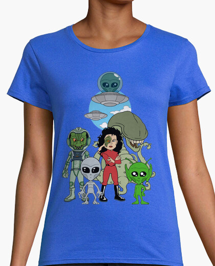 Camiseta mujer grupo aliens