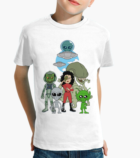 Camiseta estampada tipos de aliens