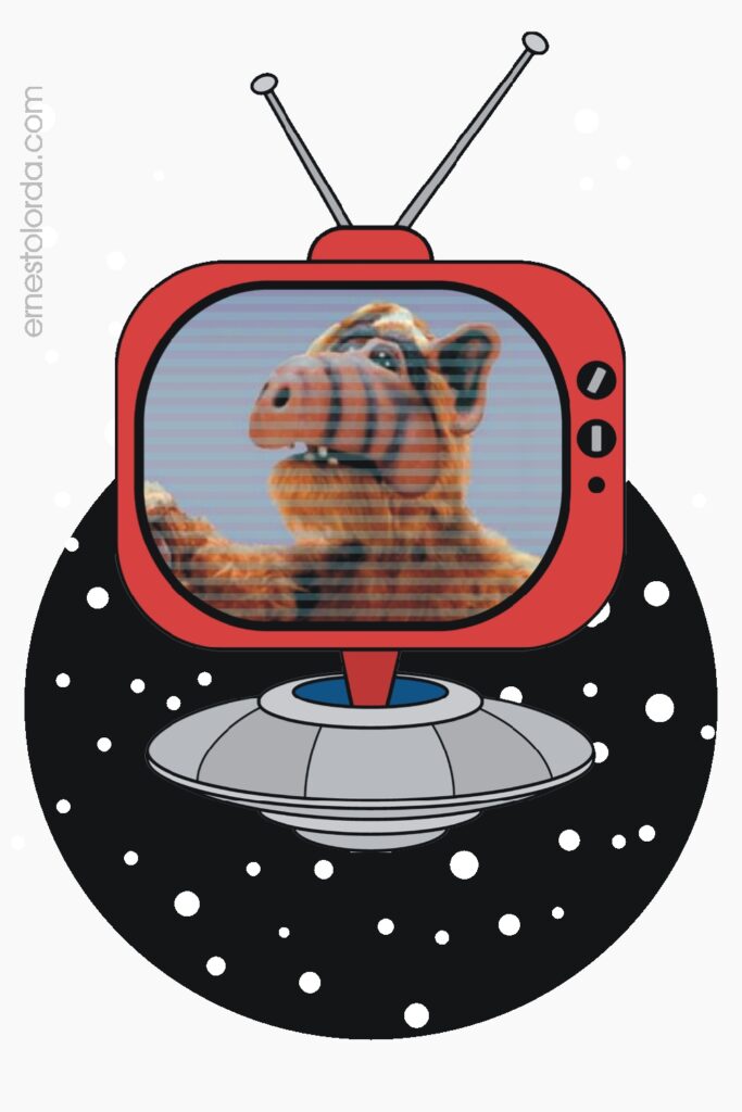 Alf, el alienígena en la TV extraterrestre