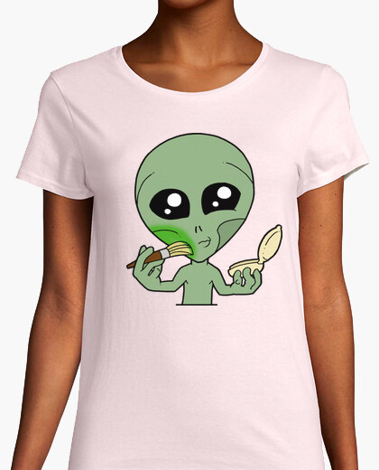Camisetas de alien maquillándose