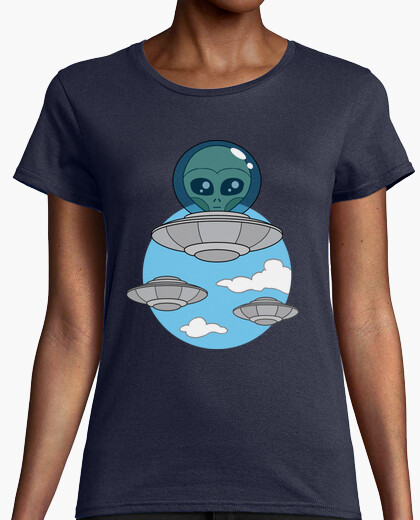 Camisetas de aliens invasores
