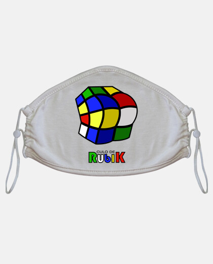 Mascarilla graciosa del cubo de Rubik