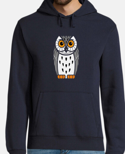 Sudadera búho gris dibujo