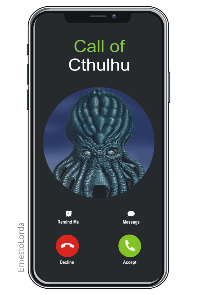 Call of Cthulhu - ilustración parodia - Ernesto Lorda