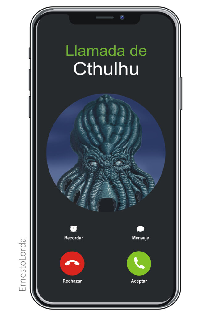 Llamada de Cthulhu - ilustración parodia - Ernesto Lorda