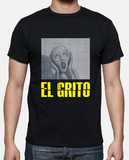 el_grito_en_la_ducha_-_camiseta_hombre